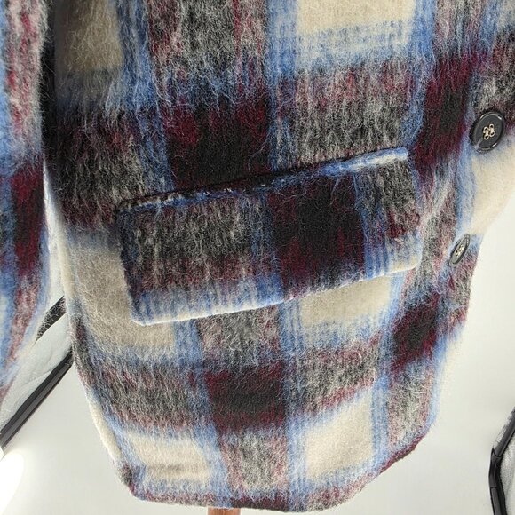 Central Park West Womens Plaid Wool Blazer Jacket Size S - Picture 6 of 15